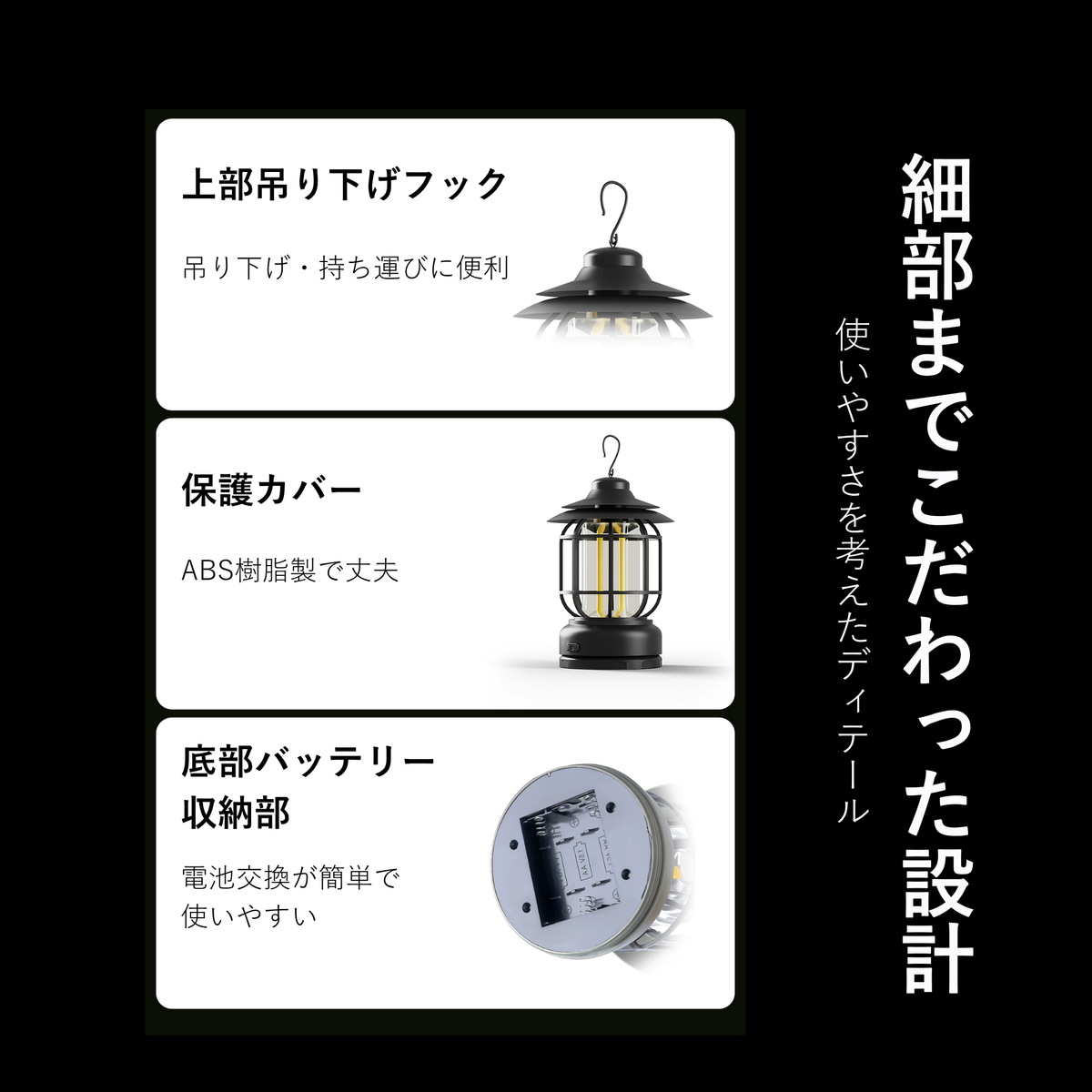 Peir クラシックグロウ LEDランタン